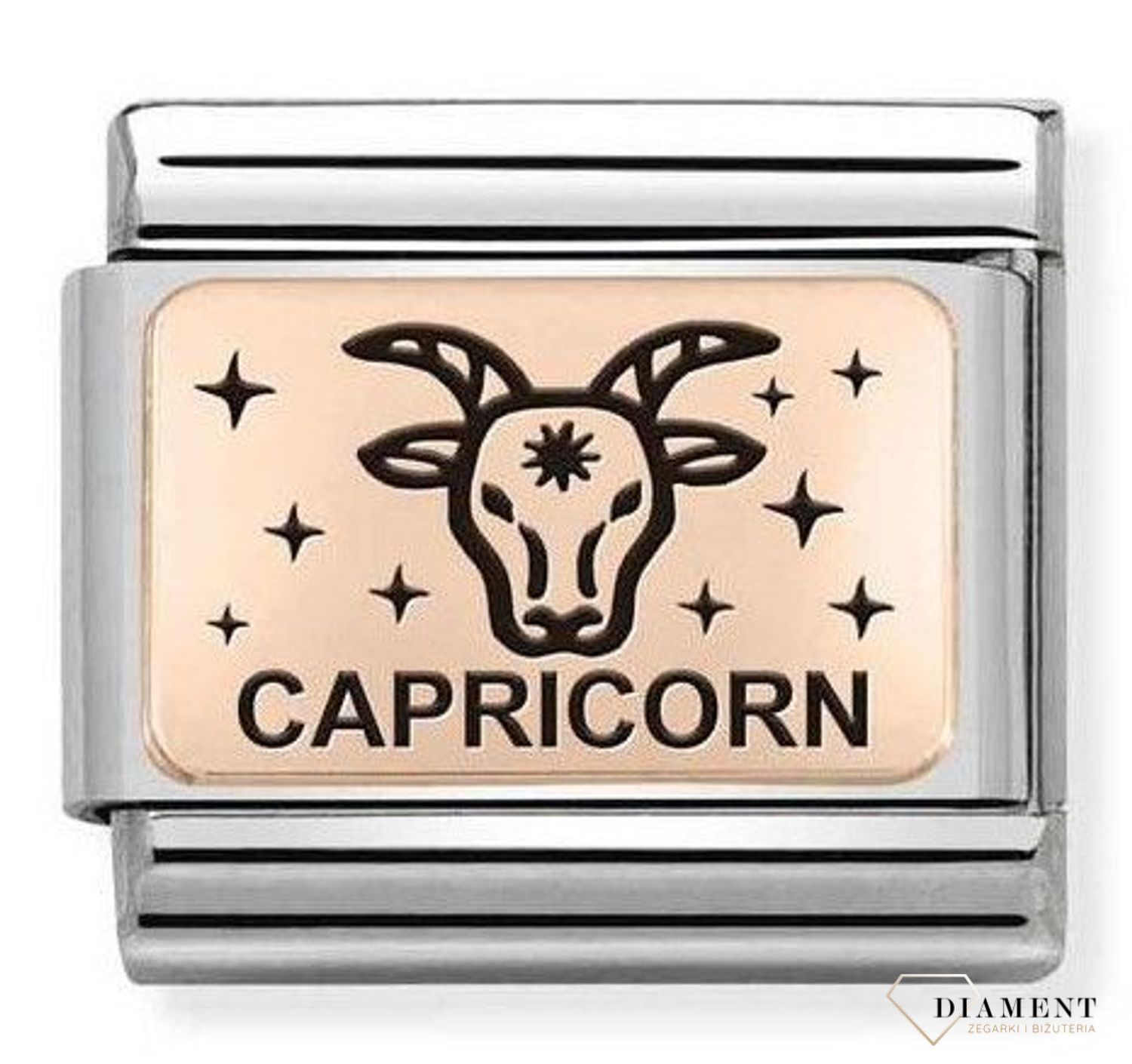 Nomination Link 9K zawieszka różowe złoto 'Koziorożec' 430112 10 Zawieszki Nomination ✓ Wyjątkowy prezent ✓ Nomination ✓ Bransoletka Nomination ✓ Bransoletka ze stali ✓ Gwarancja najniższej ceny ✓ Zapraszamy!.jpg